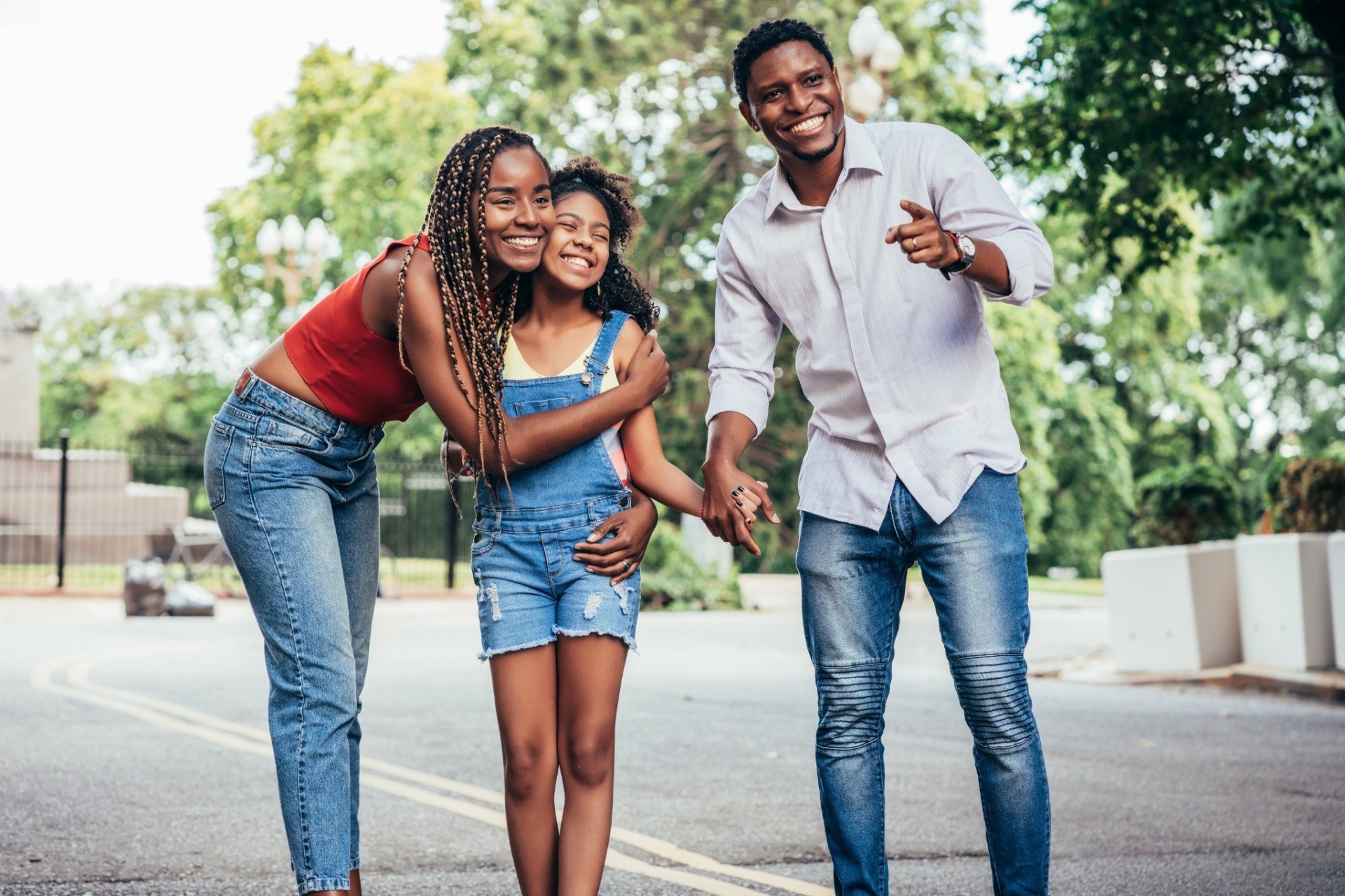 Family enjoying flexible insurance financing